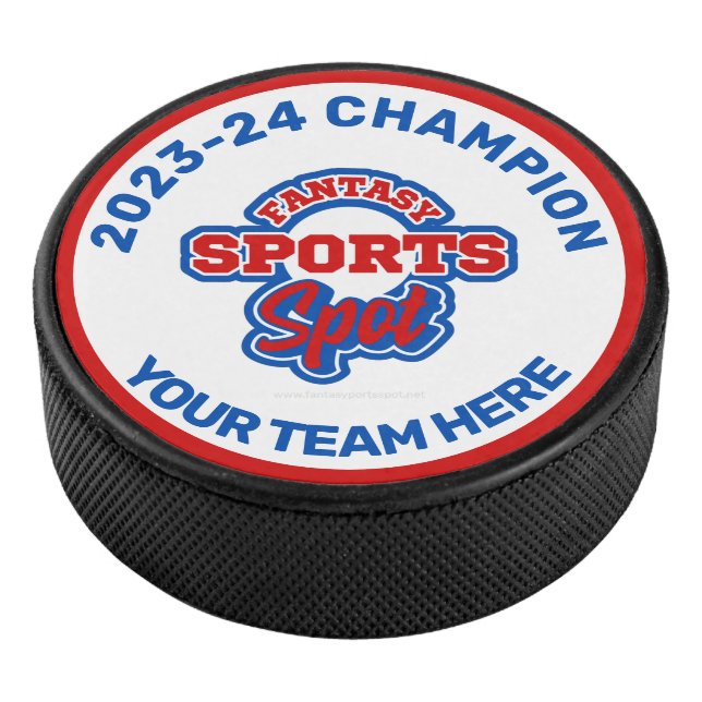 Fantasy Sports Spot Champion Hockey Puck (3/4)
