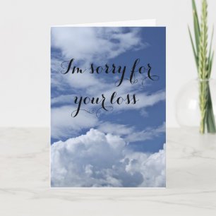 Fantasy Sports Sympathy Card "Sorry for your Loss"