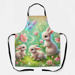 Fantasy Spring Bunny Garden Apron