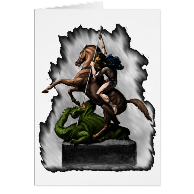 Fantasy St. George Dragon England Mythology (Front)