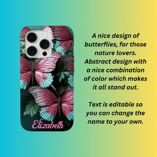 Fantasy style butterflies iPhone 15 pro case