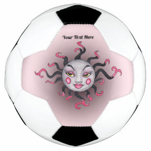 Fantasy Sun Pretty Face Pink Black Grey Football
