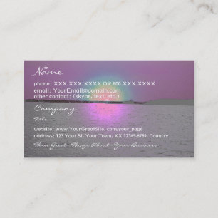 Fantasy Sunset (2)- business card template