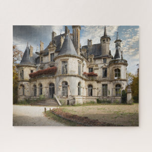 Fantasy Surreal Abandoned French Chateau Jigsaw Puzzle