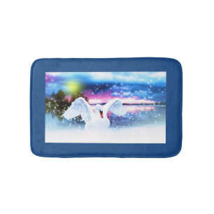 Fantasy Swan Bath Mat
