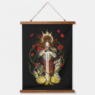 Fantasy Sword in the Stone Artwork Hanging Tapestry