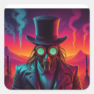 Fantasy: The Mayor Of Toxic City Square Sticker