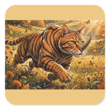 Fantasy Tiger Cat – Golden Autumn Adventure