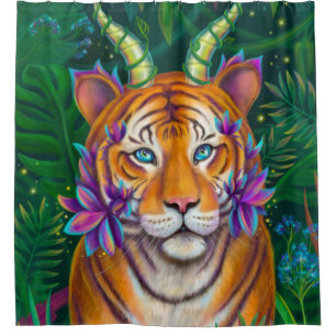 Fantasy Tiger Shower Curtain