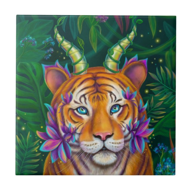 Fantasy Tiger Tile (Front)