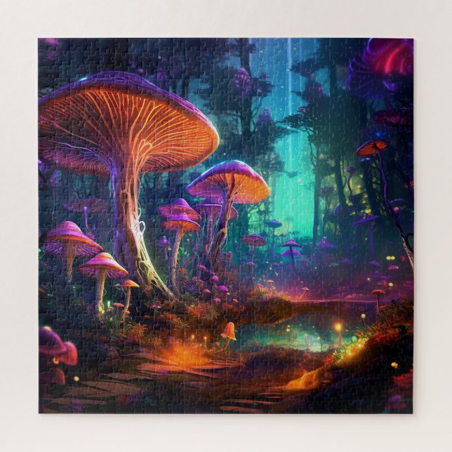 Fantasy Toadstool Forest  Jigsaw Puzzle (Vertical)