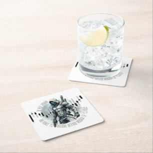 Fantasy trade design Cyberpunk Self growth Square Paper Coaster