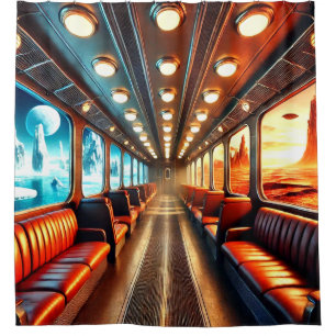 Fantasy Train Art Shower Curtain