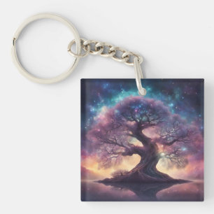 Fantasy Tree Art Key Ring