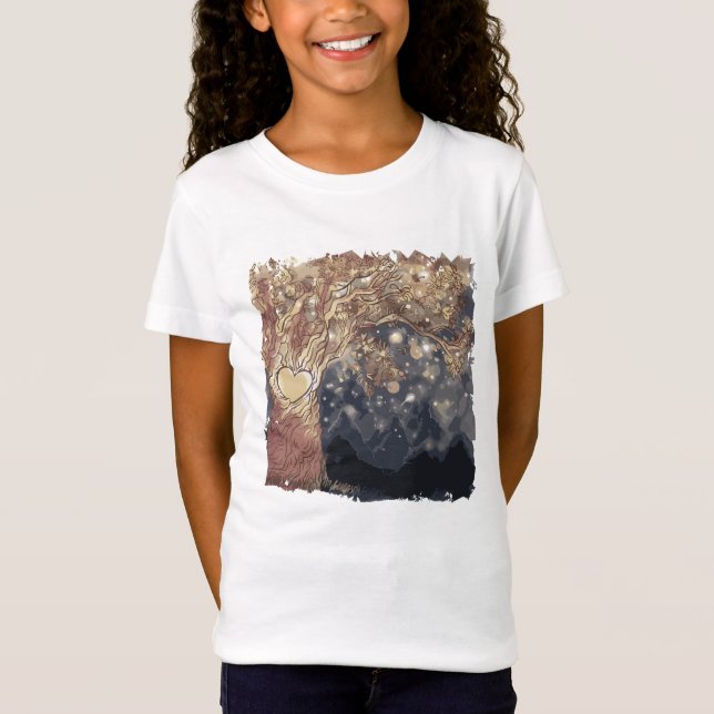 Fantasy tree heart  T-Shirt (Front)