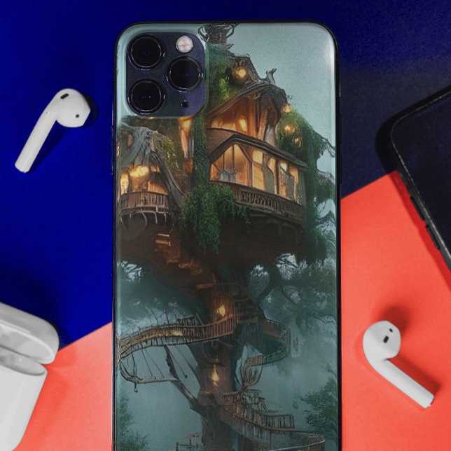 Fantasy Tree House Digital Artwork  Case-Mate iPhone Case (Creator Uploaded)