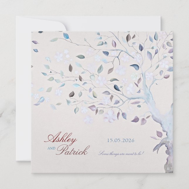 Fantasy Tree Wedding Invitation (Front)