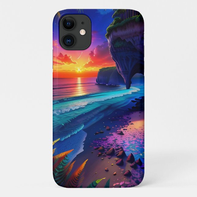 Fantasy Tropical Beach Four Case-Mate iPhone Case (Back)