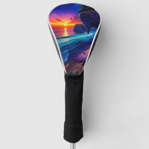 Fantasy Tropical Beach Four Golf Head Cover