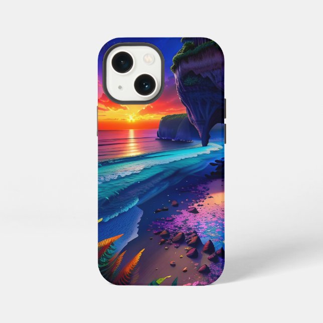 Fantasy Tropical Beach Four iPhone Case (Back)