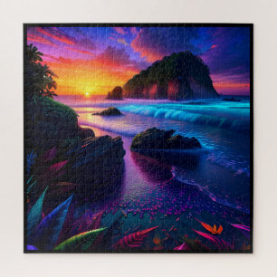 Fantasy Tropical Beach One Jigsaw Puzzle