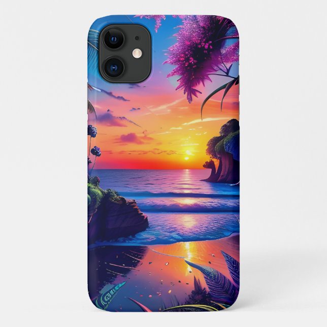 Fantasy Tropical Beach Two Case-Mate iPhone Case (Back)