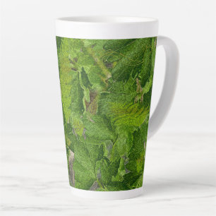 Fantasy Tropical Forest Latte Mug
