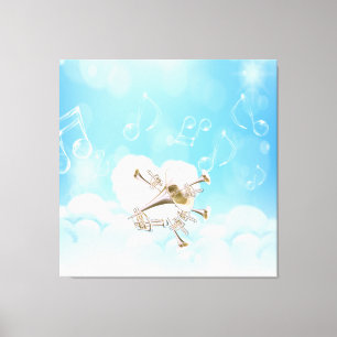 Fantasy Trumpets  Wrapped Canvas