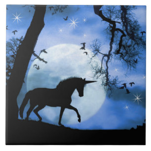 Fantasy Unicorn Art Tile