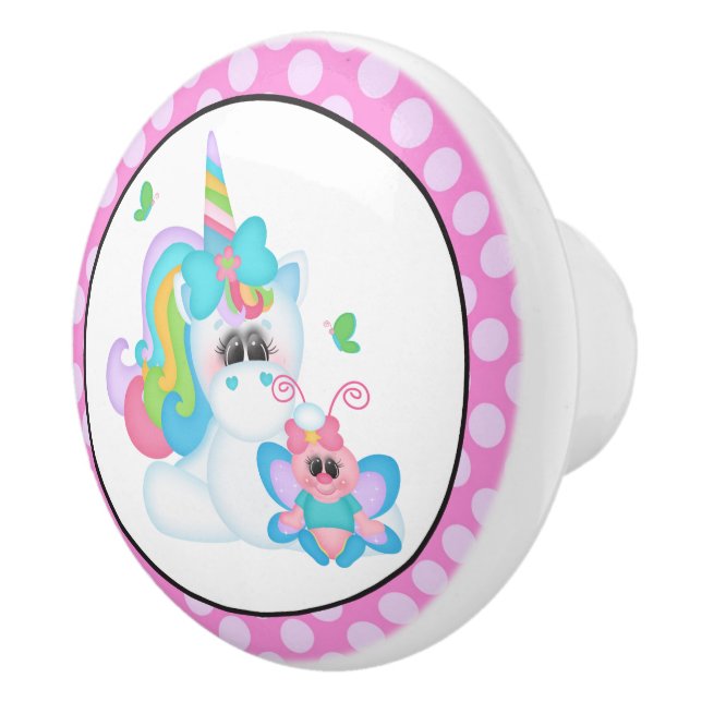 Fantasy unicorn girls room knob (Right)