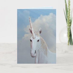 fantasy unicorn greeting card