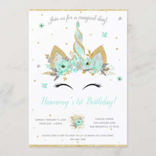 Fantasy Unicorn Invitation