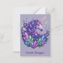 Fantasy Unicorn Magical Crystals