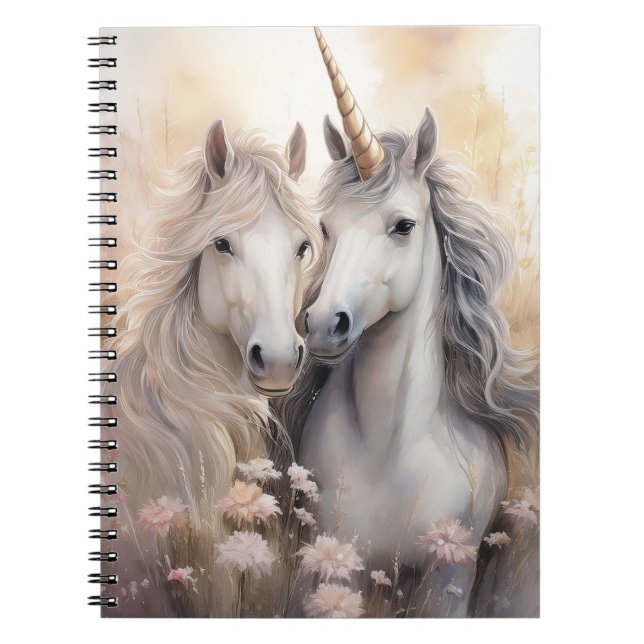 Fantasy Unicorn Notebook 6.5 x 8.75 inch (Front)
