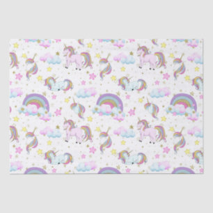Fantasy unicorn pattern girls party tissue paper