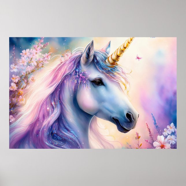 Fantasy Unicorn Poster (Front)