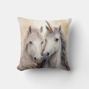 Fantasy Unicorn Throw Pillow