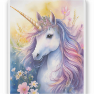 Fantasy Unicorn Transparent Sticker