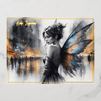 Fantasy urban fairy elegant beauty dreamy lights
