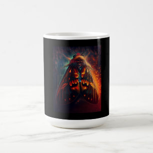 Fantasy Version Of A Clown Face Tiger Moth Coffee Mug