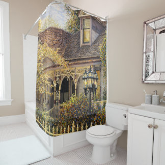 Fantasy Victorian Gingerbread House Shower Curtain