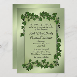 Fantasy Vines Wedding Invitation