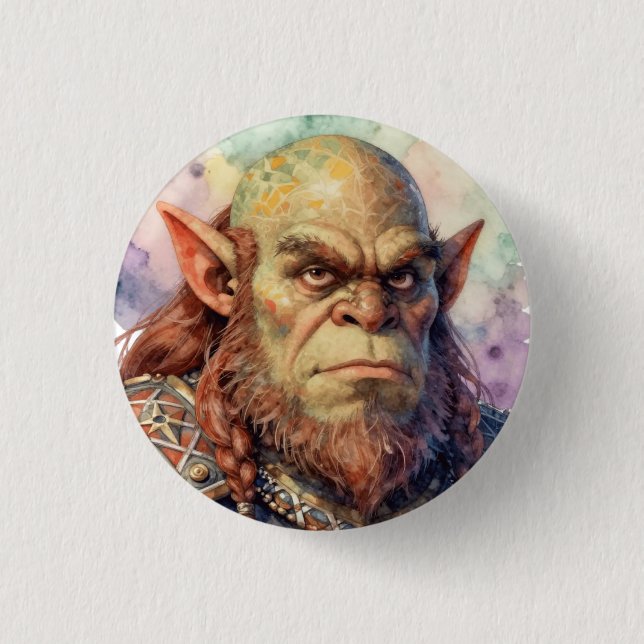 Fantasy Warrior: Dagar 3 Cm Round Badge (Front)