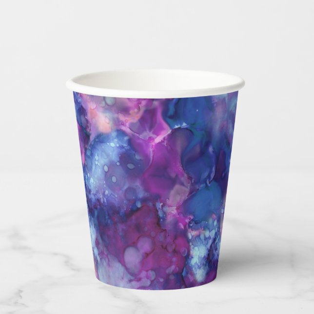 fantasy watercolor - deep space vibe : paper cups (Front)