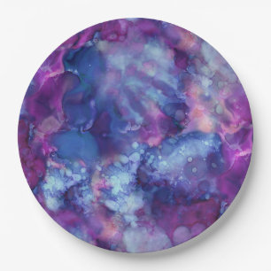 fantasy watercolor - deep space vibe : paper plate