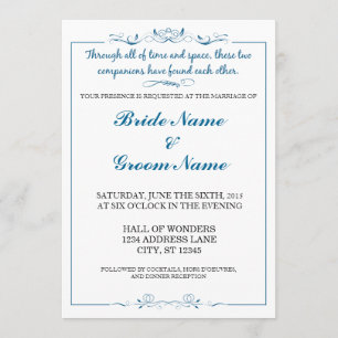Fantasy Wedding Invitation