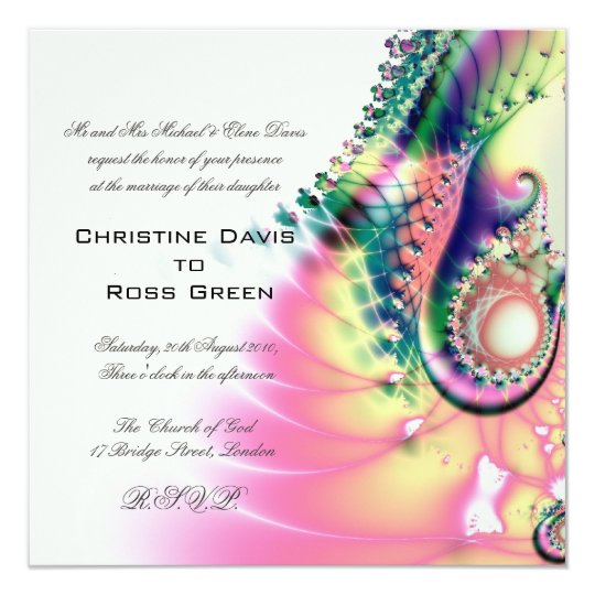 Fantasy wedding invitation