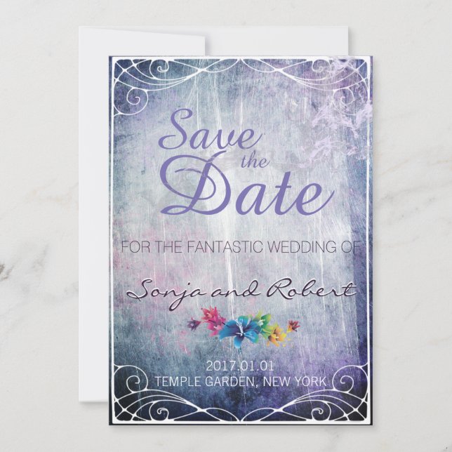 Fantasy Wedding Invitation - Save the Date (Front)