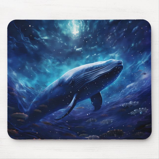 Fantasy Whale Mouse Mat (Front)