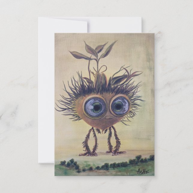 Fantasy Whimsical Surrealism Flat Thank You Card (Front)